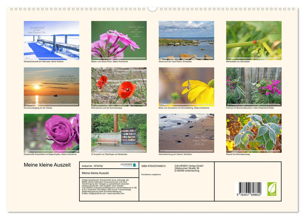 Meine kleine Auszeit (CALVENDO Premium Wandkalender 2026)
