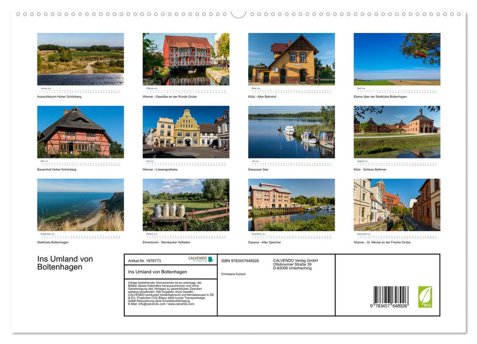 Ins Umland von Boltenhagen (CALVENDO Premium Wandkalender 2026)