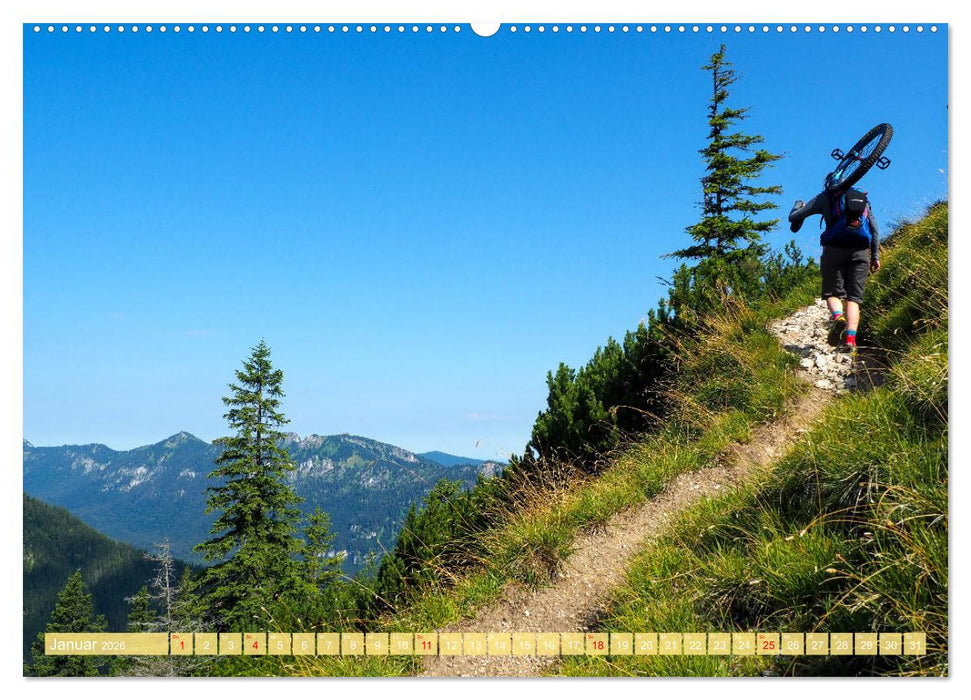 Einrad Downhill (CALVENDO Premium Wandkalender 2026)