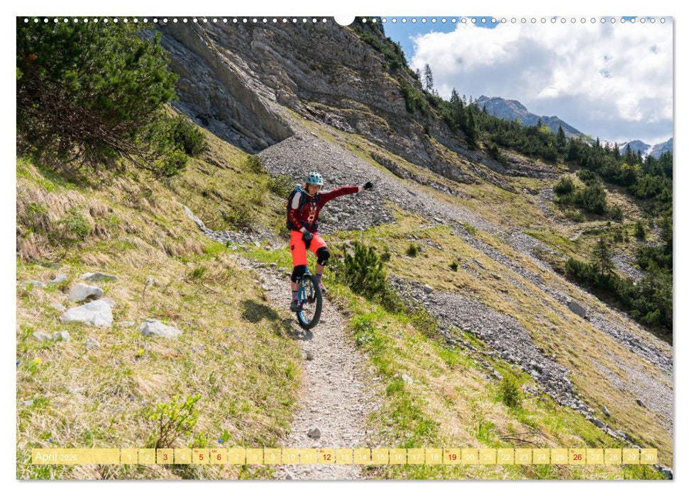 Einrad Downhill (CALVENDO Premium Wandkalender 2026)