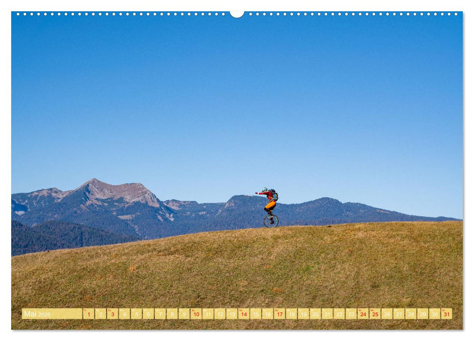 Einrad Downhill (CALVENDO Premium Wandkalender 2026)