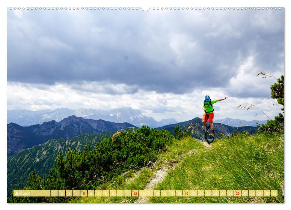 Einrad Downhill (CALVENDO Premium Wandkalender 2026)