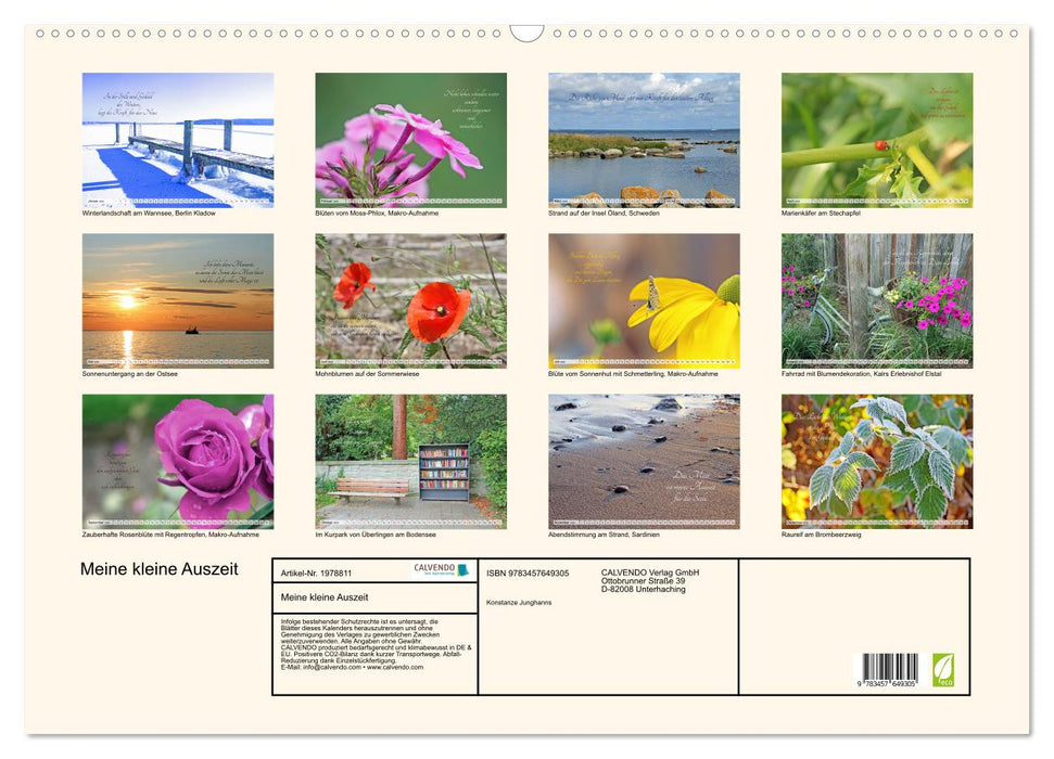 Meine kleine Auszeit (CALVENDO Wandkalender 2026)