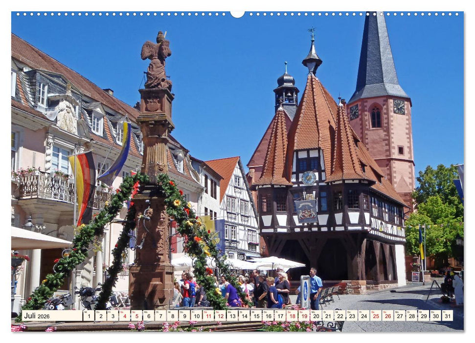 Vom Ried an die Bergstraße, durch den Odenwald ins Neckartal (CALVENDO Premium Wandkalender 2026)