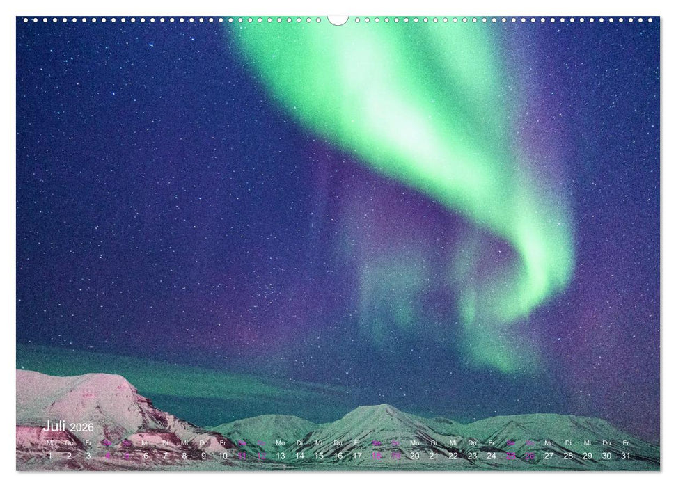 Magische Polarlichter der Erde (CALVENDO Premium Wandkalender 2026)