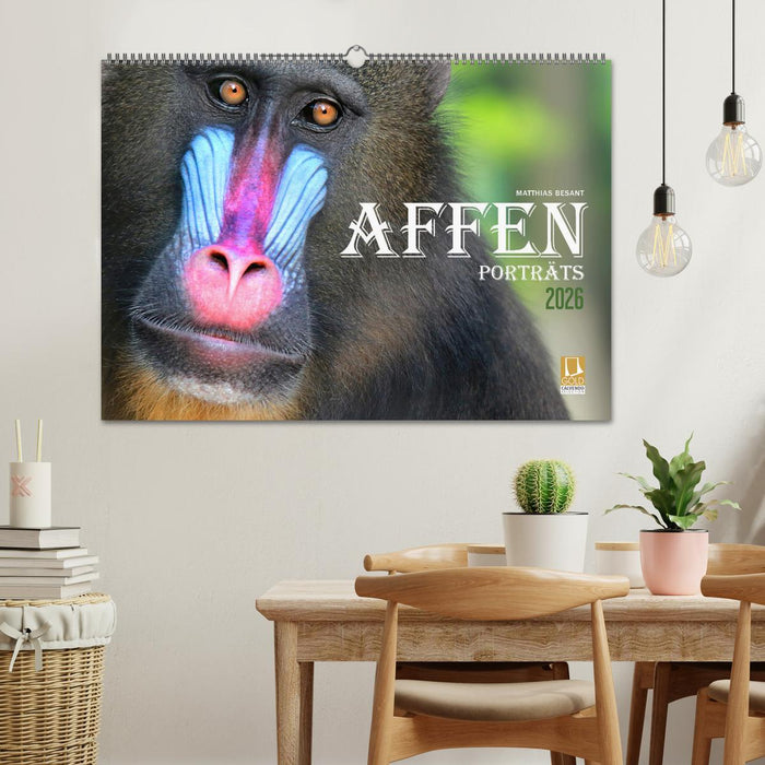 AFFENPORTRÄTS (CALVENDO Wandkalender 2026)