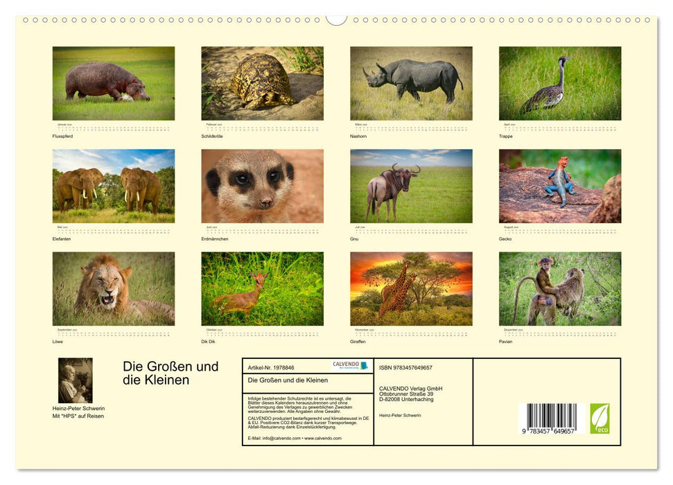 Die Großen und die Kleinen (CALVENDO Premium Wandkalender 2026)