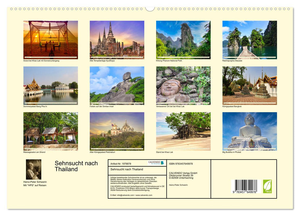 Sehnsucht nach Thailand (CALVENDO Wandkalender 2026)