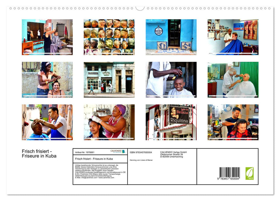 Frisch frisiert - Friseure in Kuba (CALVENDO Wandkalender 2026)