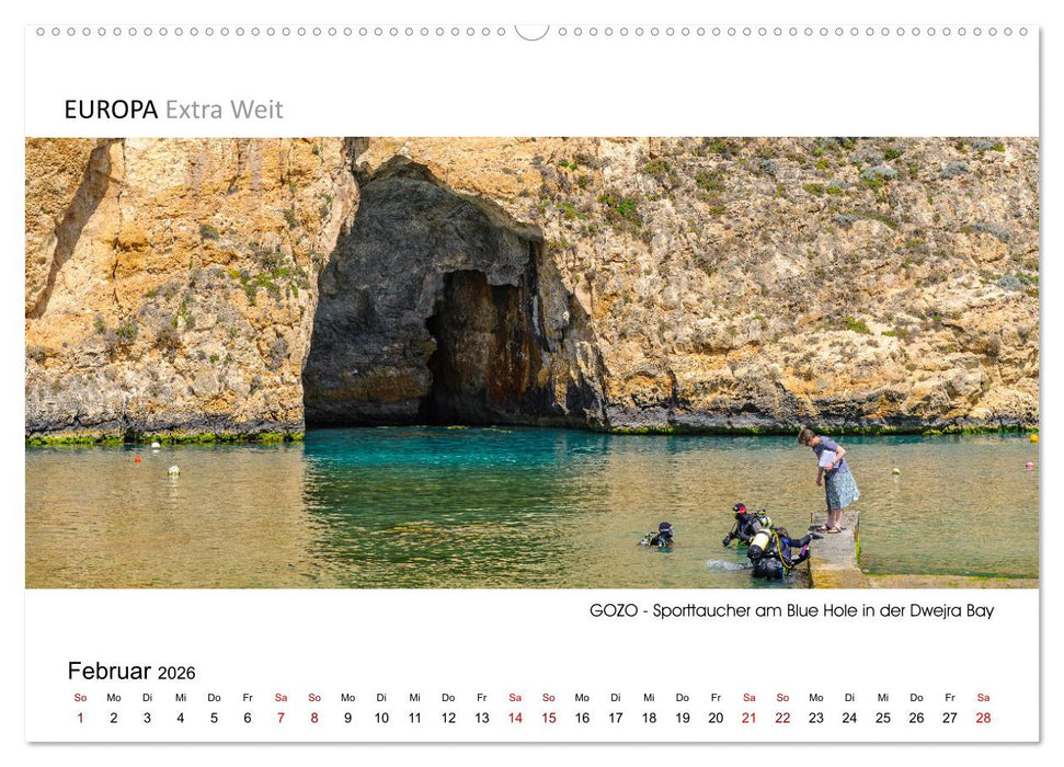 Impressionen aus GOZO - Panoramabilder (CALVENDO Premium Wandkalender 2026)