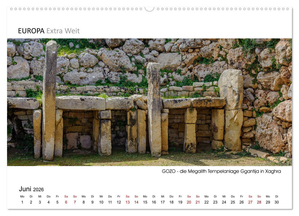 Impressionen aus GOZO - Panoramabilder (CALVENDO Premium Wandkalender 2026)