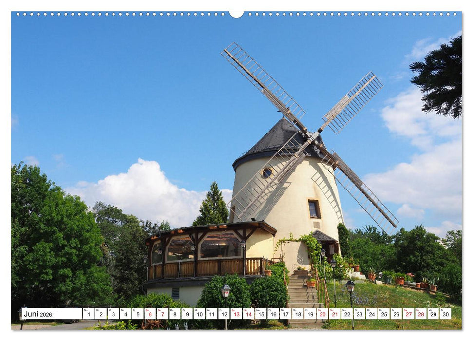 Wind- und Wassermühlen in Sachsen (CALVENDO Wandkalender 2026)