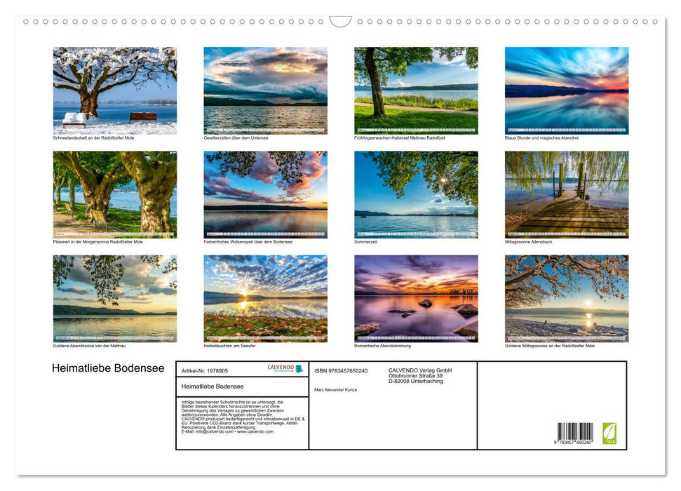 Heimatliebe Bodensee (CALVENDO Wandkalender 2026)