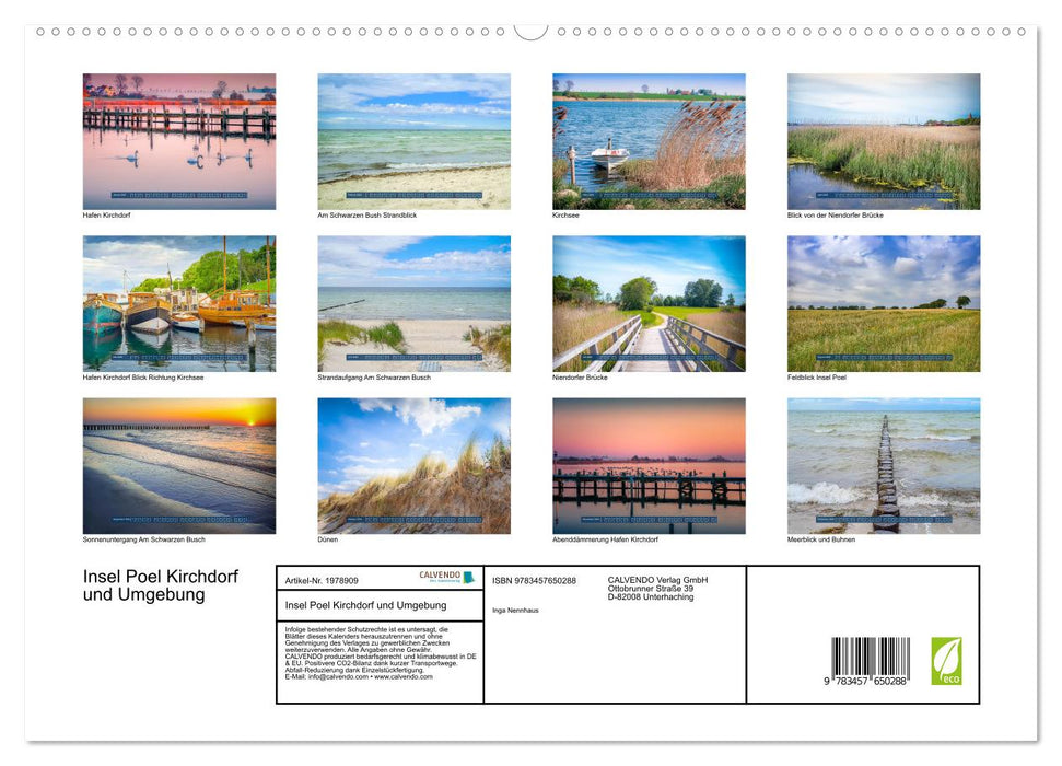Insel Poel Kirchdorf und Umgebung (CALVENDO Premium Wandkalender 2026)