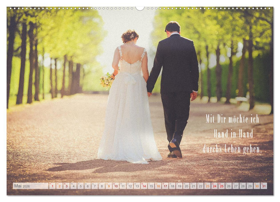 Ich liebe Dich - Sprüche für Liebende (CALVENDO Premium Wandkalender 2026)