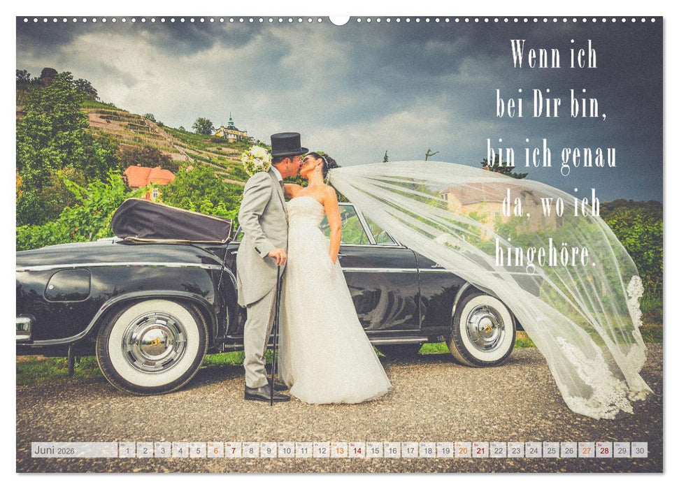 Ich liebe Dich - Sprüche für Liebende (CALVENDO Premium Wandkalender 2026)