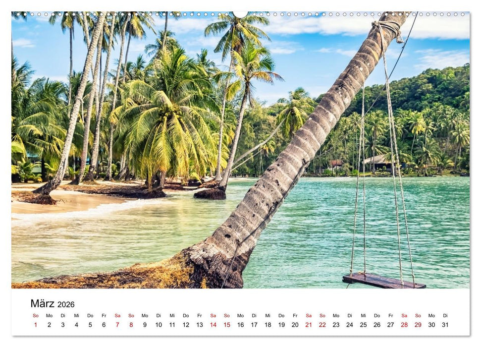 Traumhafte Orte in Thailand (CALVENDO Premium Wandkalender 2026)