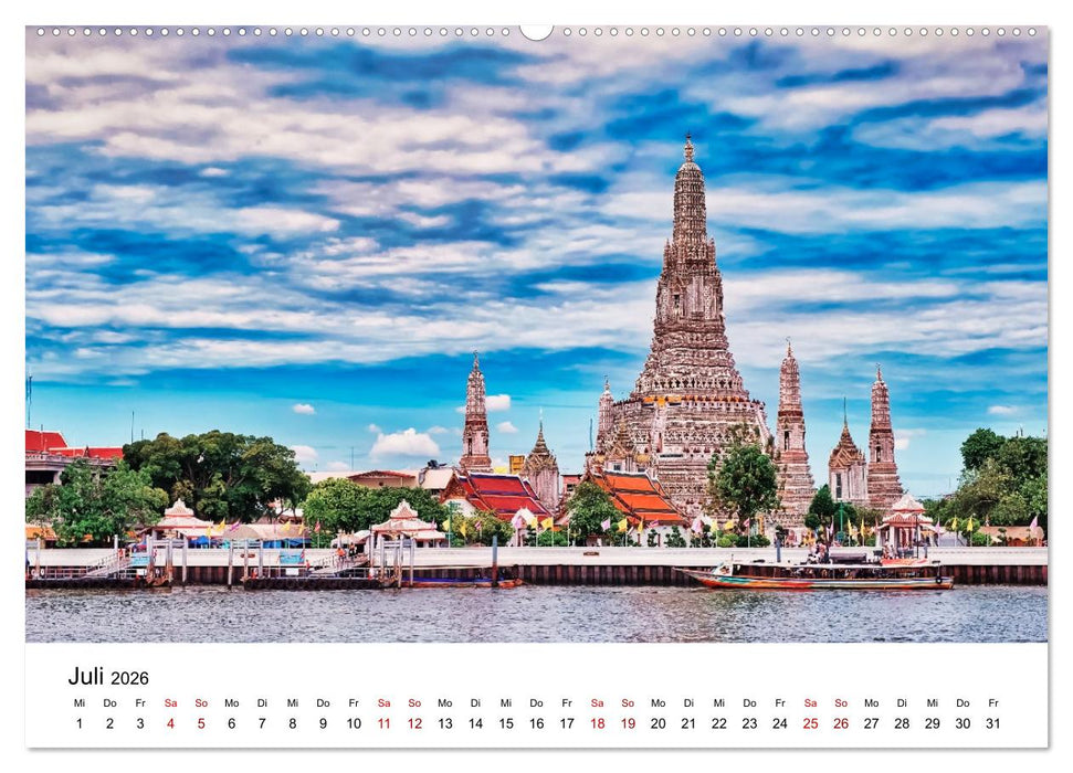 Traumhafte Orte in Thailand (CALVENDO Premium Wandkalender 2026)