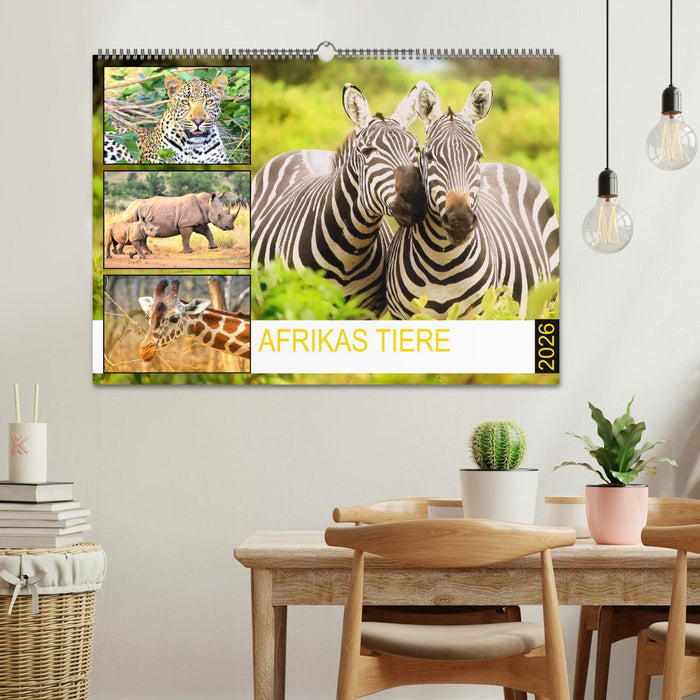 Afrikas Tiere. Majestäten in exotischer Wildnis (CALVENDO Wandkalender 2026)