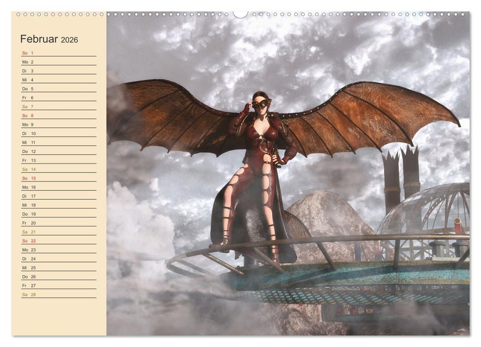 Steampunk - Forscher, Bastler und Erfinder (CALVENDO Premium Wandkalender 2026)