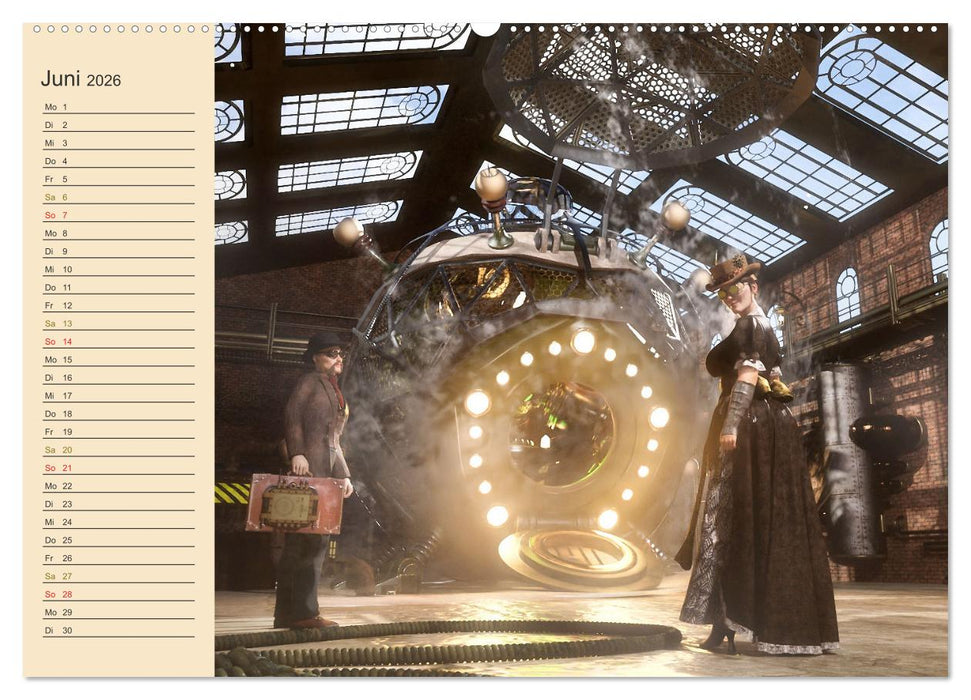 Steampunk - Forscher, Bastler und Erfinder (CALVENDO Premium Wandkalender 2026)