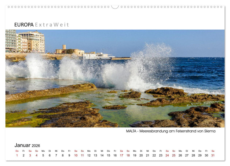 Maltesische Impressionen (CALVENDO Premium Wandkalender 2026)