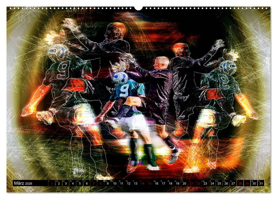 Fußball Power (CALVENDO Premium Wandkalender 2026)