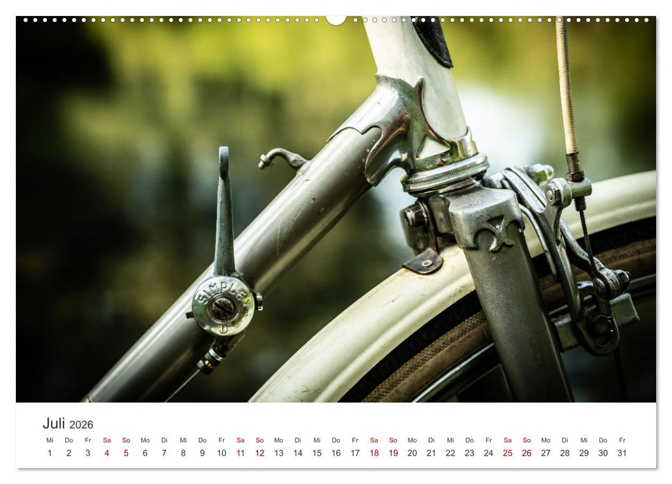 Stahlrenner - Rennrad-Klassiker aus Europa (CALVENDO Premium Wandkalender 2026)