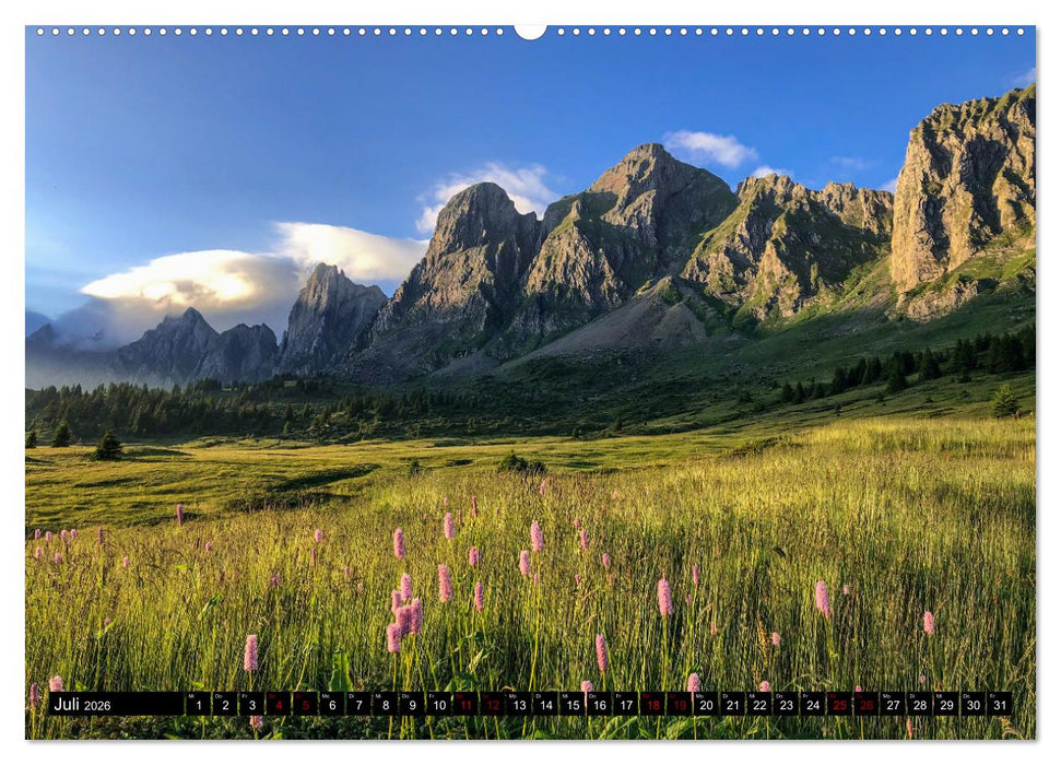 Alpen - Schweiz und Vorarlberg (CALVENDO Premium Wandkalender 2026)