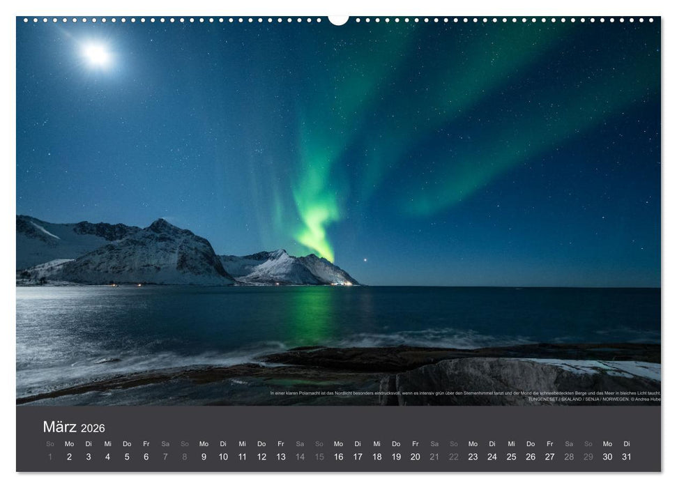 Magie der Polarnacht (CALVENDO Premium Wandkalender 2026)
