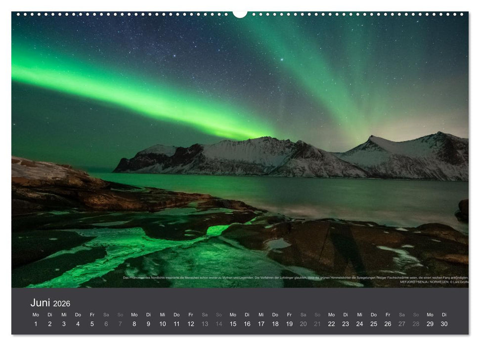 Magie der Polarnacht (CALVENDO Premium Wandkalender 2026)