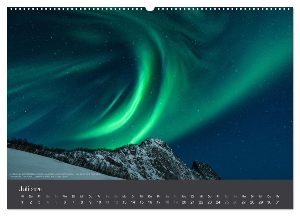 Magie der Polarnacht (CALVENDO Premium Wandkalender 2026)
