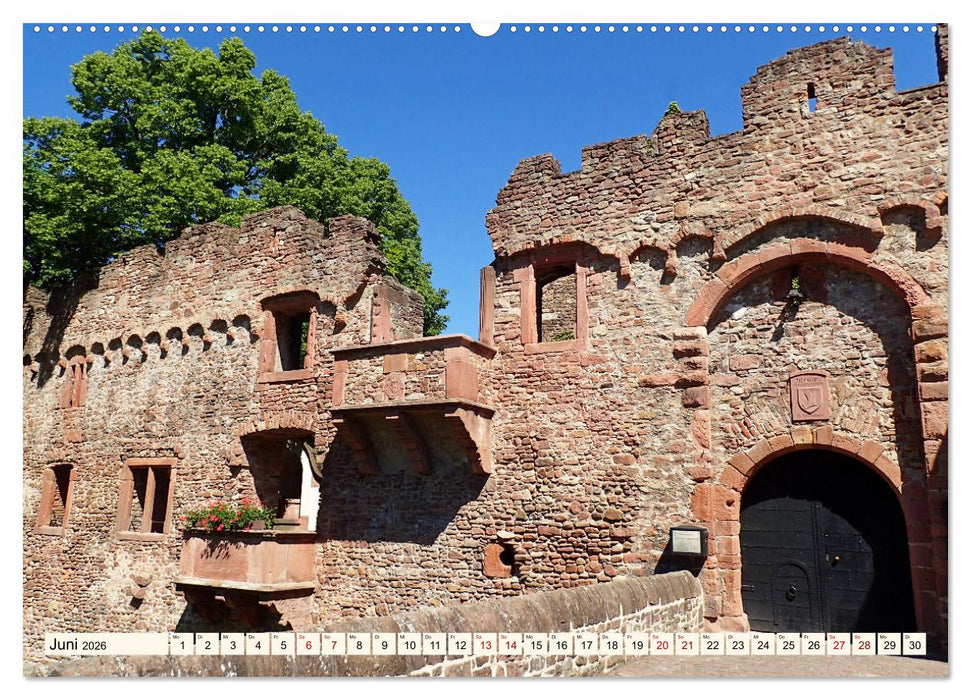 Vom Ried an die Bergstraße, durch den Odenwald ins Neckartal (CALVENDO Wandkalender 2026)