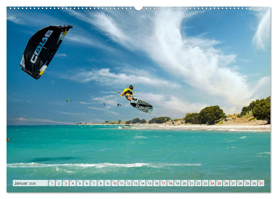 Faszination Kitesurfen (CALVENDO Premium Wandkalender 2026)