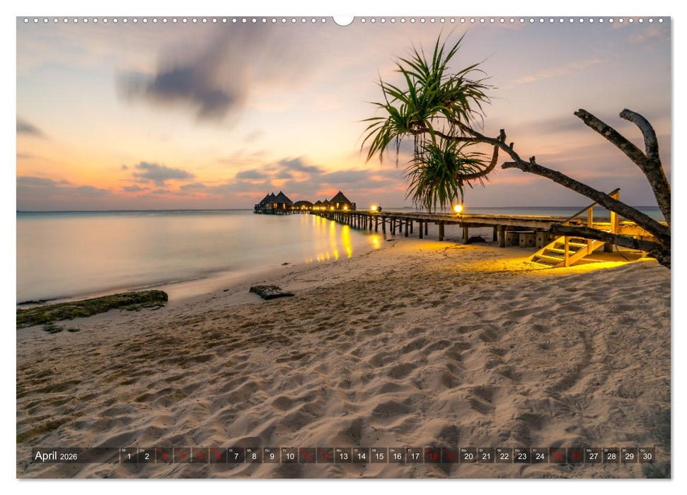 Malediven - Das perfekte Licht (CALVENDO Premium Wandkalender 2026)