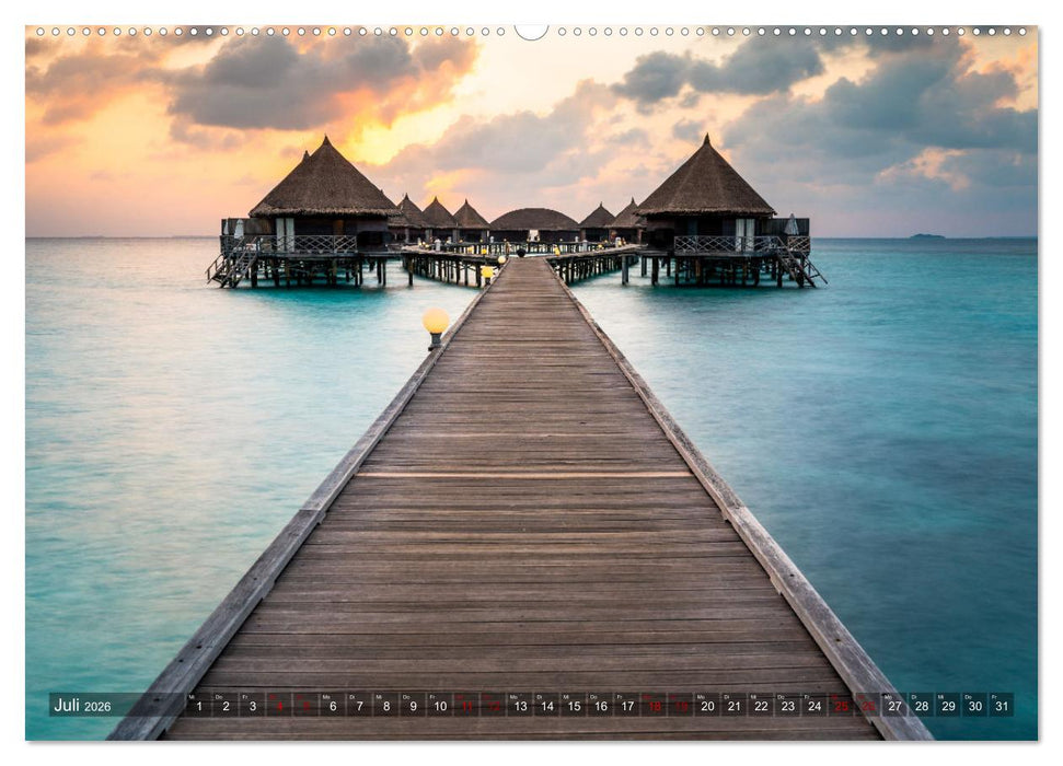 Malediven - Das perfekte Licht (CALVENDO Premium Wandkalender 2026)