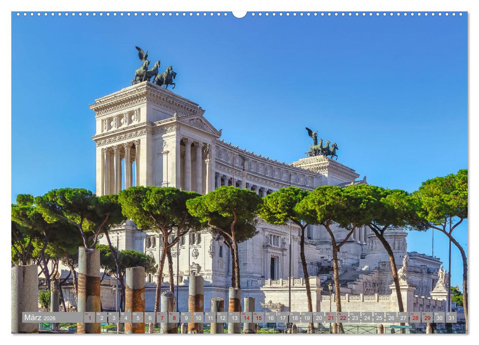 Rom - Ewige Stadt am Tiber (CALVENDO Premium Wandkalender 2026)