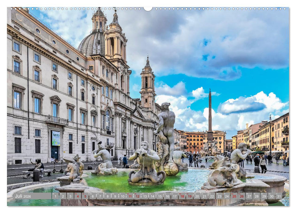 Rom - Ewige Stadt am Tiber (CALVENDO Premium Wandkalender 2026)