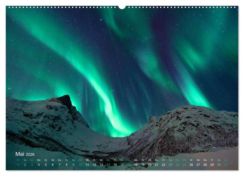 Magische Polarlichter der Erde (CALVENDO Wandkalender 2026)