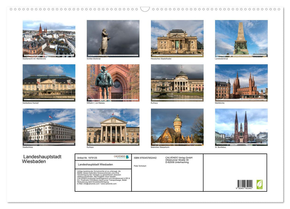 Landeshauptstadt Wiesbaden (CALVENDO Wandkalender 2026)