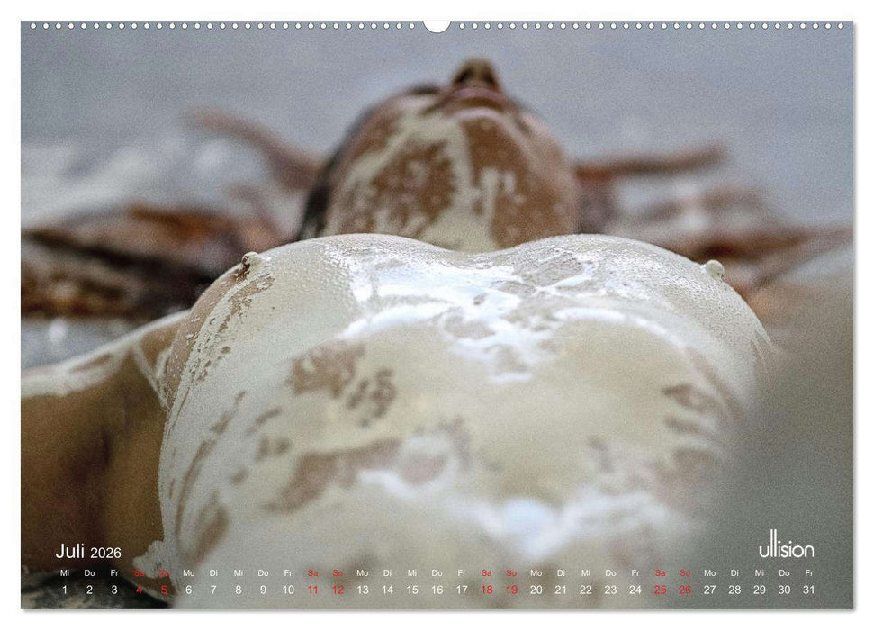 Farbspiele – Akt in Weiß (CALVENDO Premium Wandkalender 2026)