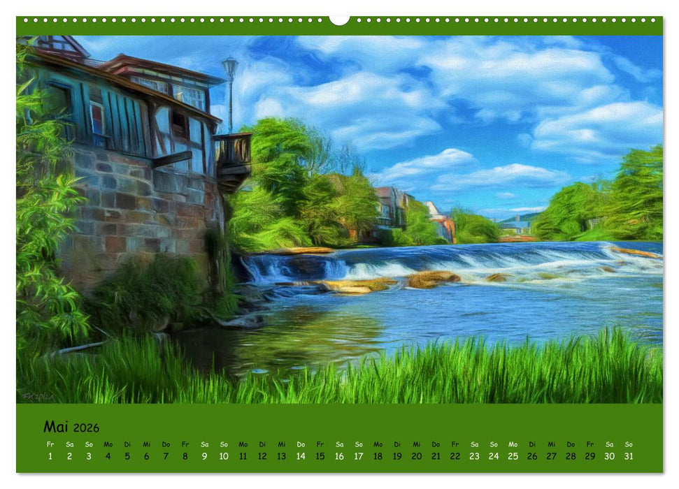 Malerisches Marburg (CALVENDO Wandkalender 2026)