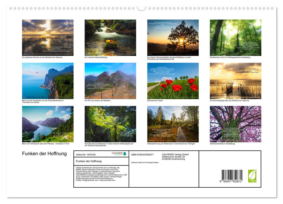 Funken der Hoffnung (CALVENDO Premium Wandkalender 2026)