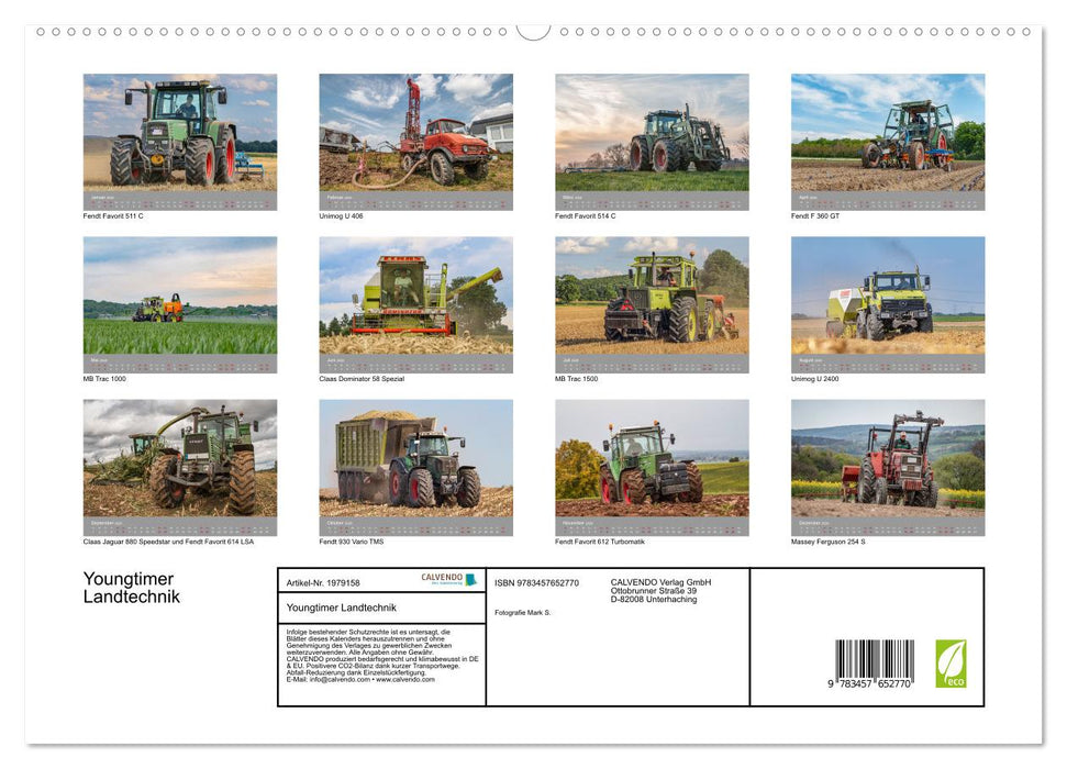 Youngtimer Landtechnik (CALVENDO Premium Wandkalender 2026)
