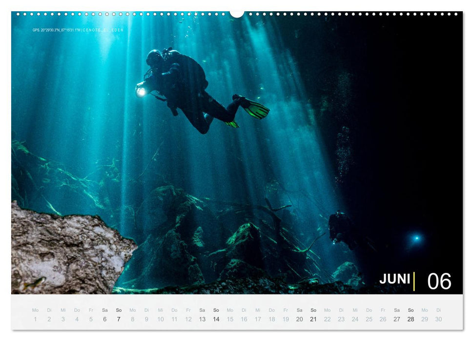 Cenoten Tauchen (CALVENDO Premium Wandkalender 2026)