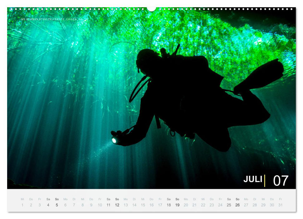 Cenoten Tauchen (CALVENDO Premium Wandkalender 2026)
