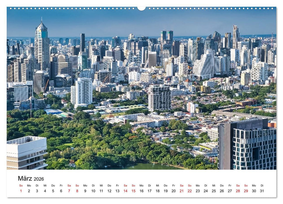 Bangkok das traumhafte Reiseziel (CALVENDO Wandkalender 2026)