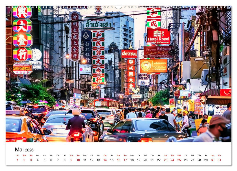 Bangkok das traumhafte Reiseziel (CALVENDO Wandkalender 2026)