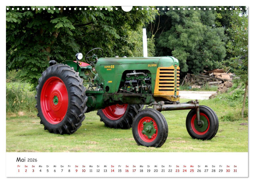 Historische Traktoren 2026 (CALVENDO Wandkalender 2026)