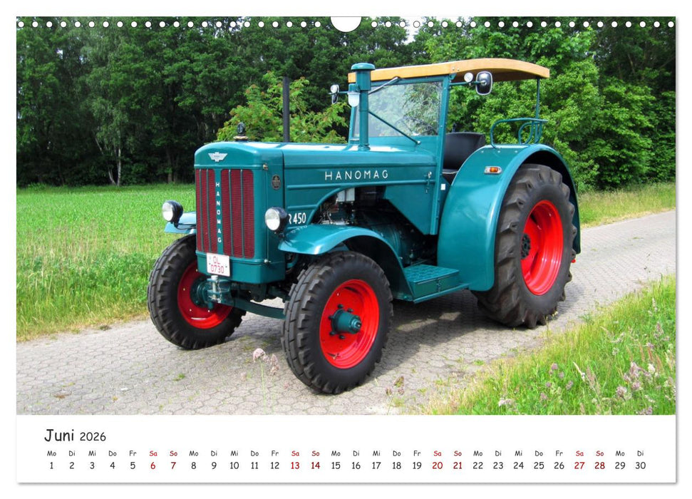 Historische Traktoren 2026 (CALVENDO Wandkalender 2026)